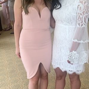Nookie blush pink dress